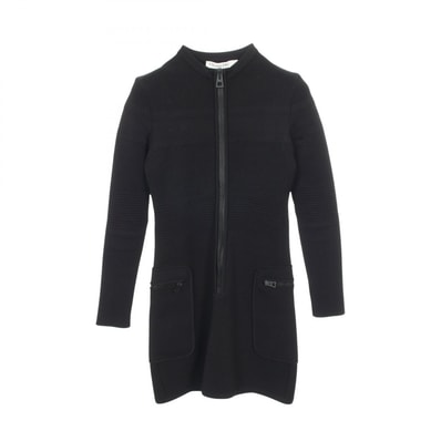 ディオール Dior ロゴエンボス ワンピース 衣料品 トップス ナイロン ビスコース レディース ブラック系 【中古】