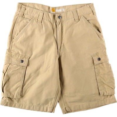 古着 カーハート Carhartt RELAXED FIT ダック カーゴショーツ ハーフパンツ メンズw33相当/eaa620650