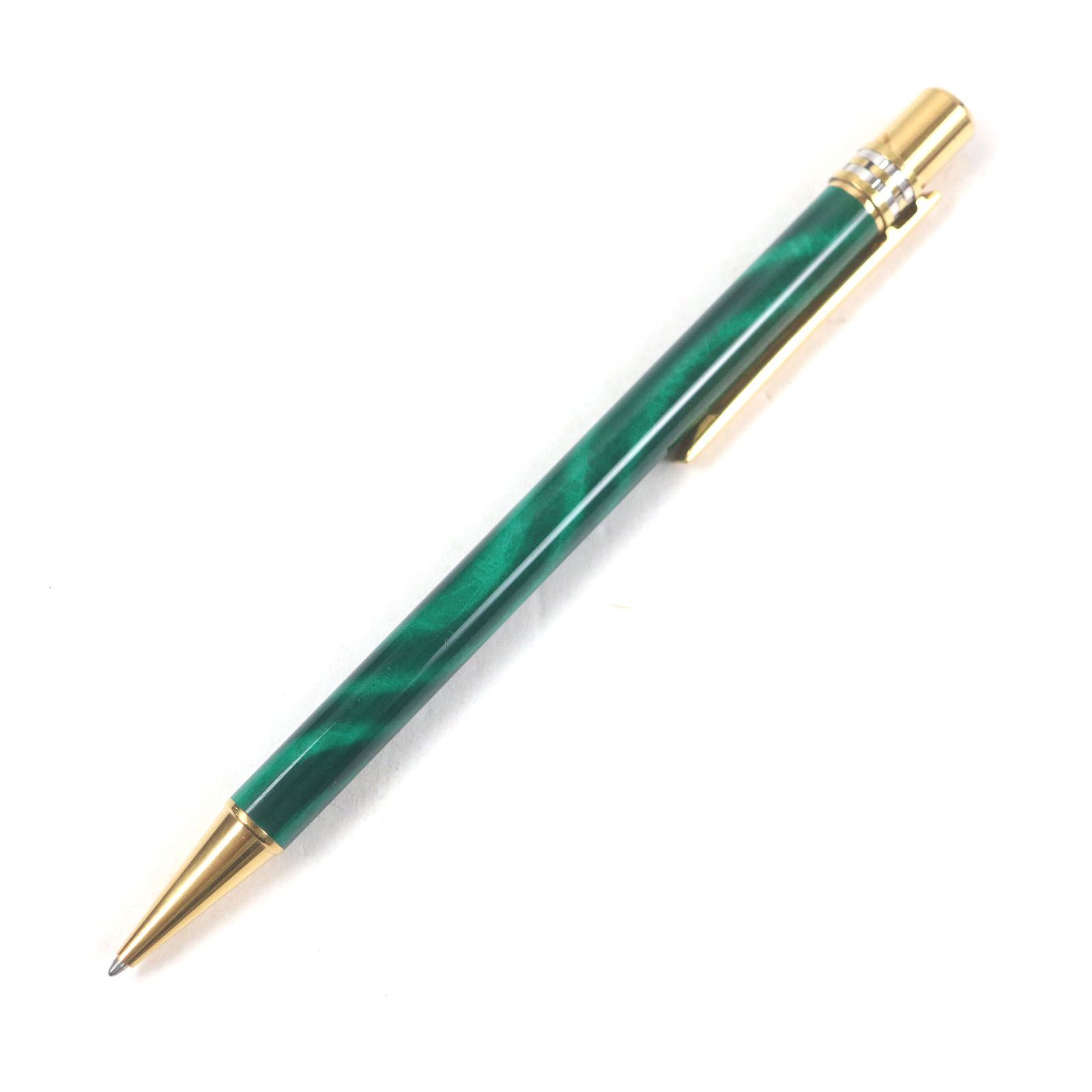 カルティエ ボールペン マスト マラカイト グリーン Rare Cartier Must De Cartier Ballpoint Pen Trinity Green