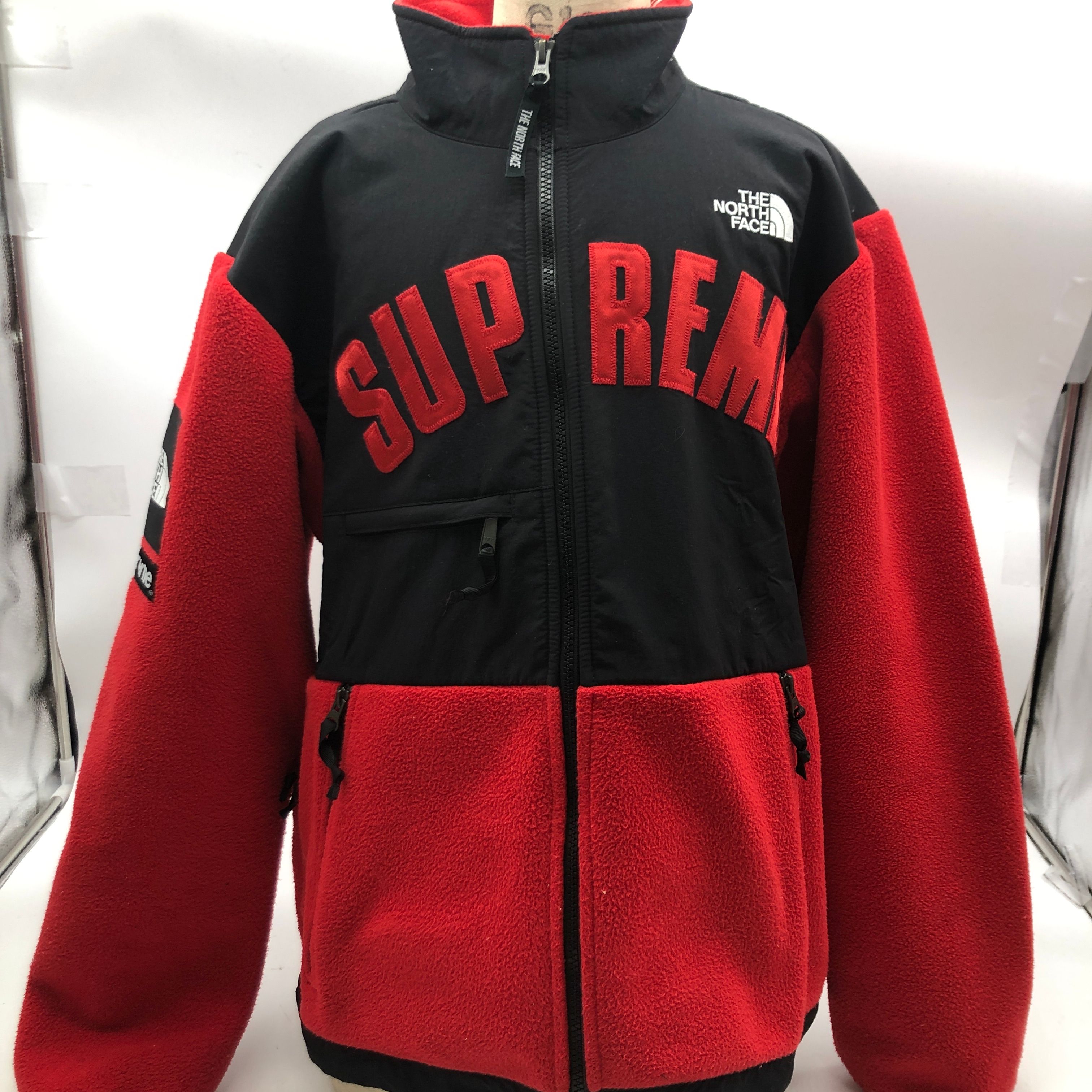 Supreme x The North Face Arc Logo Denali Fleece Jacket "Red"