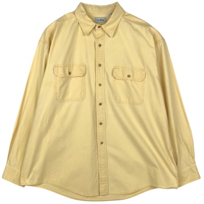古着 90年代 エルエルビーン L.L.Bean コットンボックスシャツ カナダ製 メンズXL相当 ヴィンテージ/eaa647679