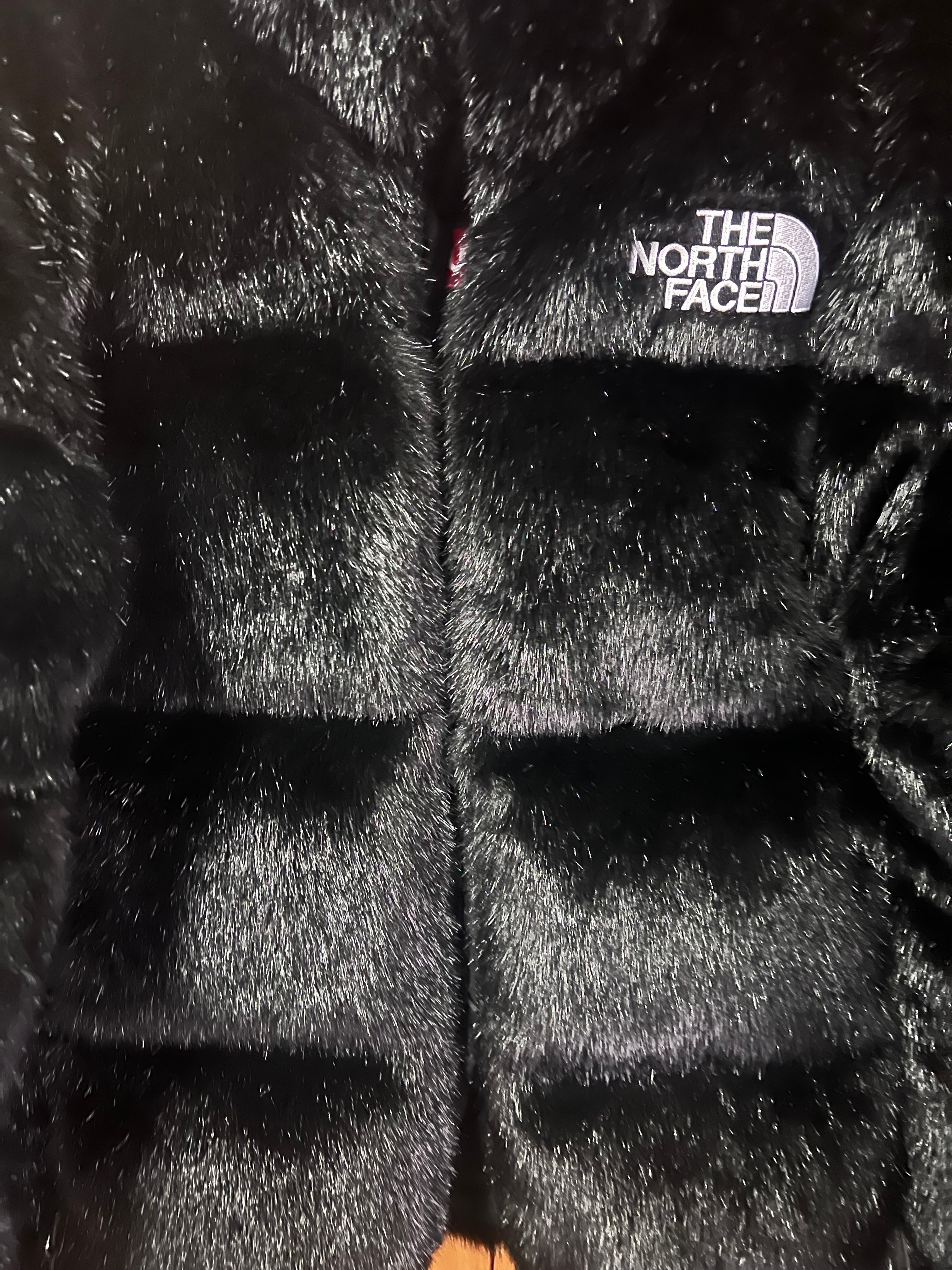 Supreme x The North Face Faux Fur Nuptse Jacket "Black"