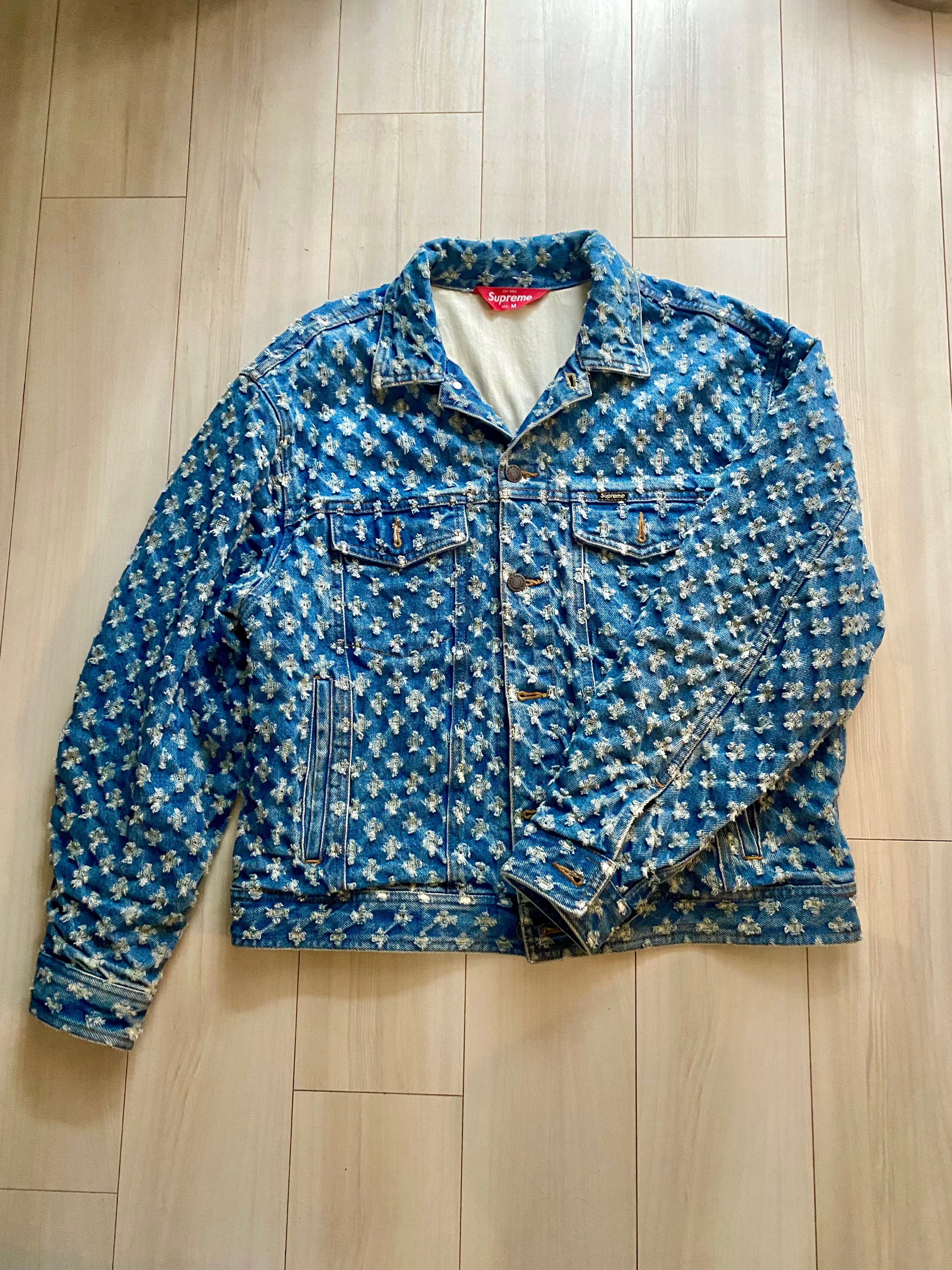 Supreme Hole Punch Denim Trucker Jacket "Blue"