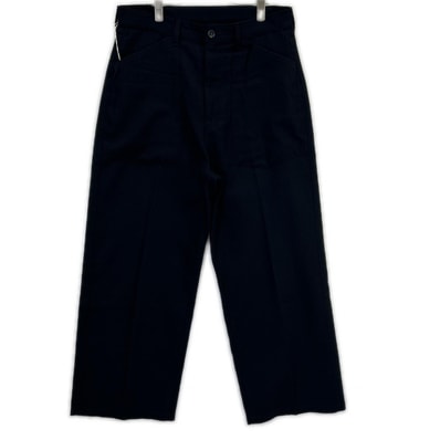 アンセルム 25AW ANC-PT96 ブラック W/S BAKER PANTS/ウールリネンシルク ベイカーパンツ 2