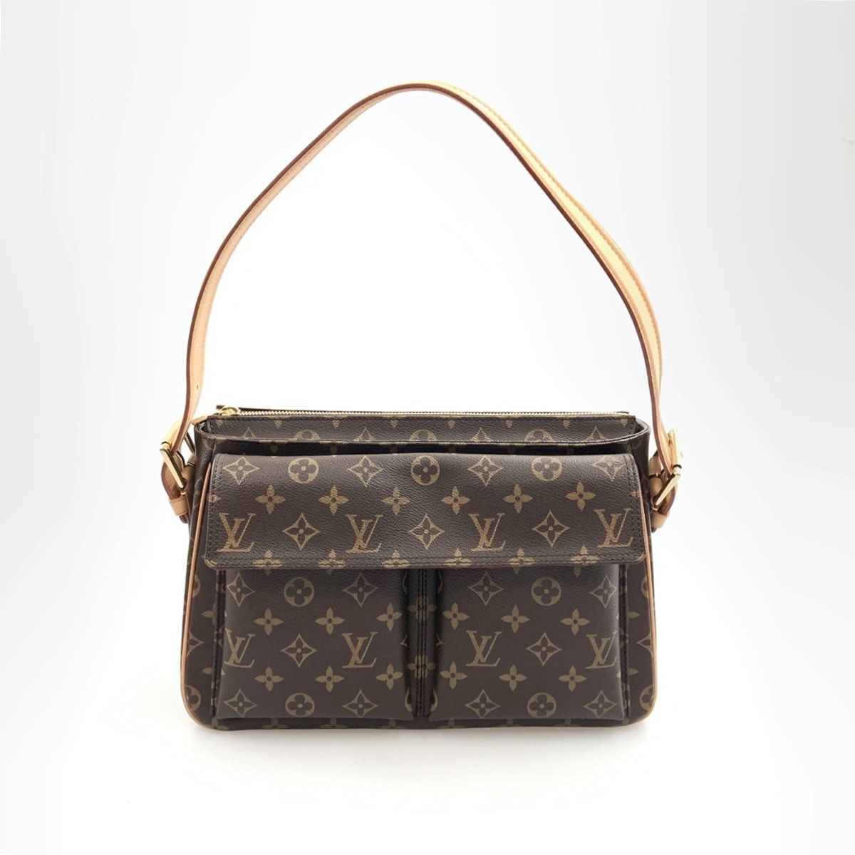 〇〇LOUIS VUITTON ルイヴィトン モノグラム ヴィバシテGM セミショルダーバッグ M51163 ブラウン