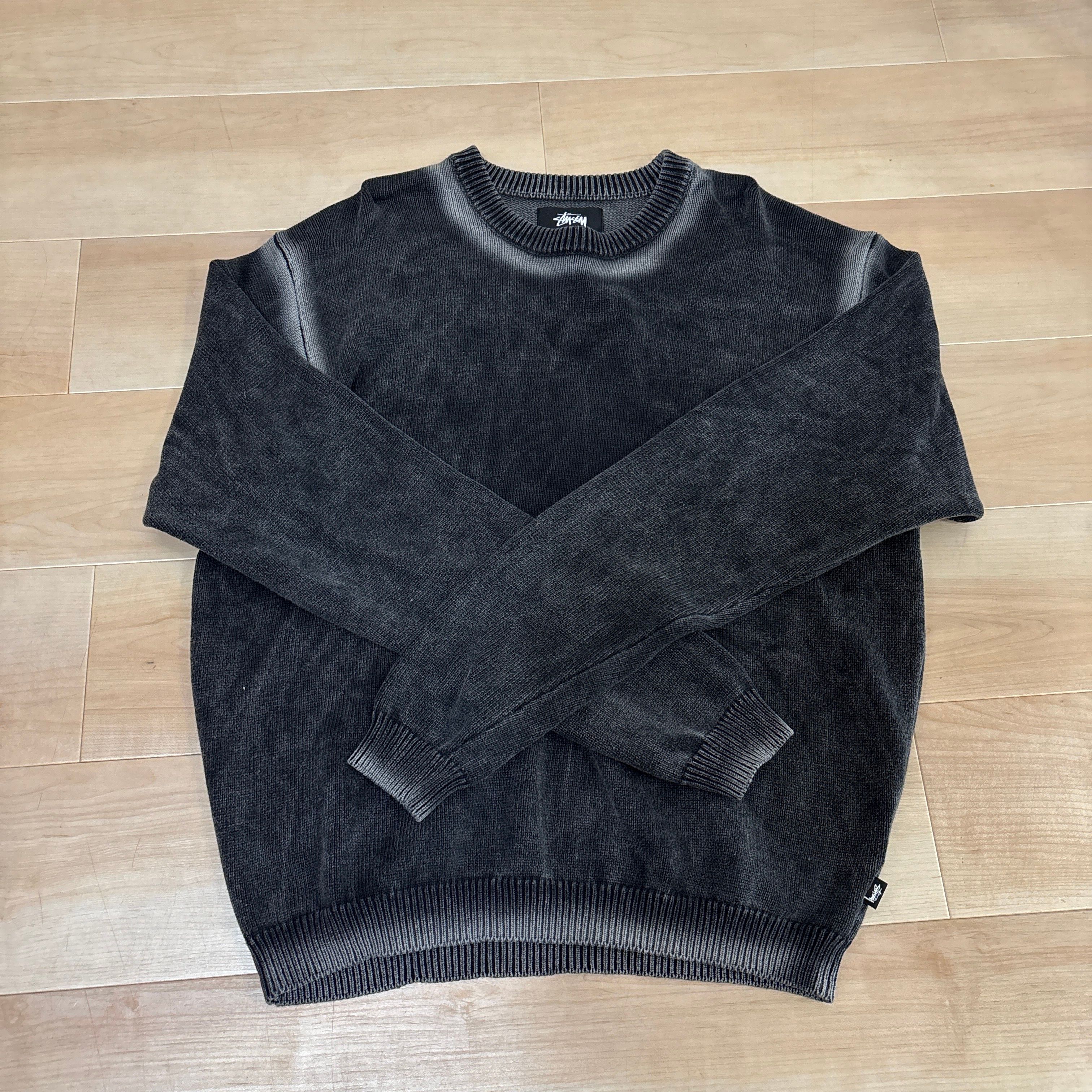 Stussy Faded Cotton Crew "Black"