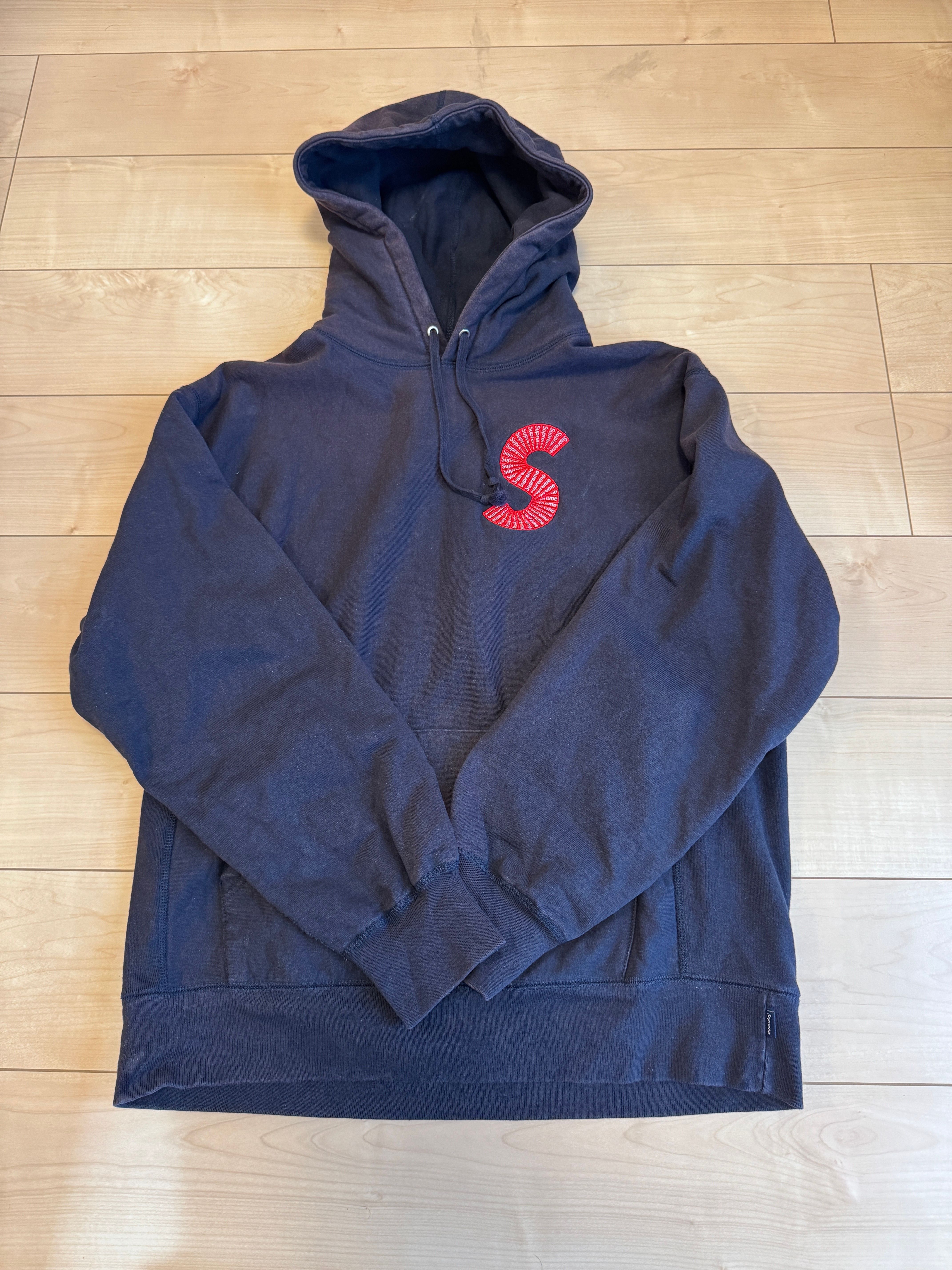 Supreme S Logo Hooded Sweatshirt "Navy" (20FW)