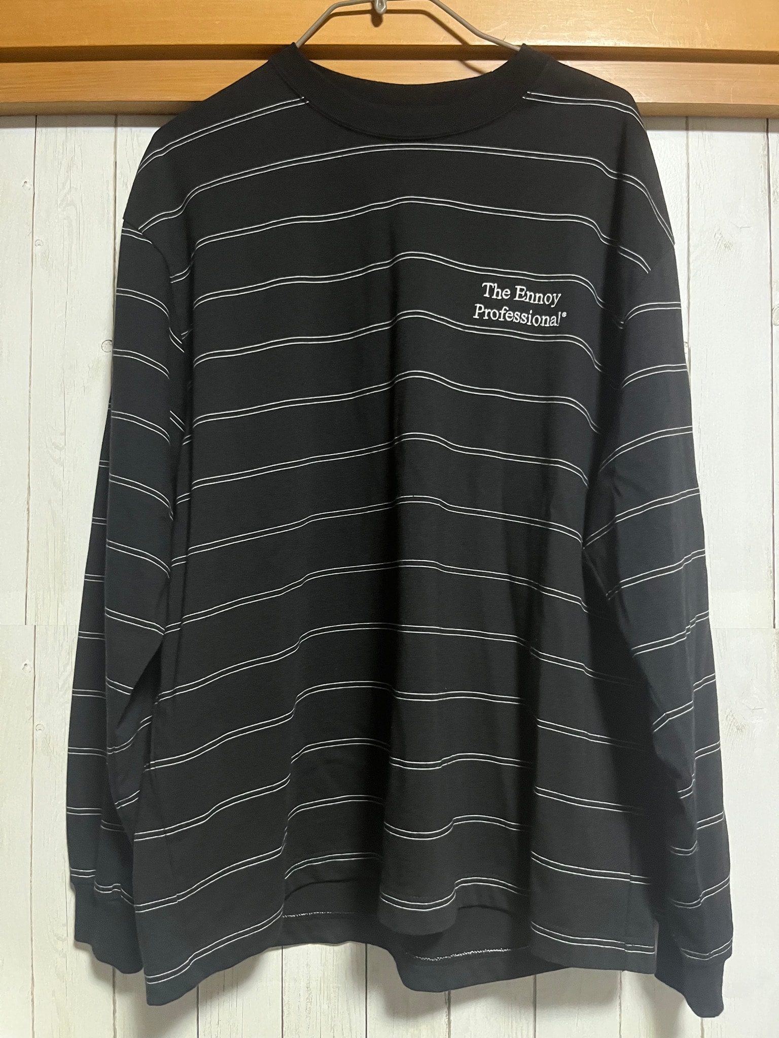 ENNOY Panel Border L/S T-Shirt "Black"