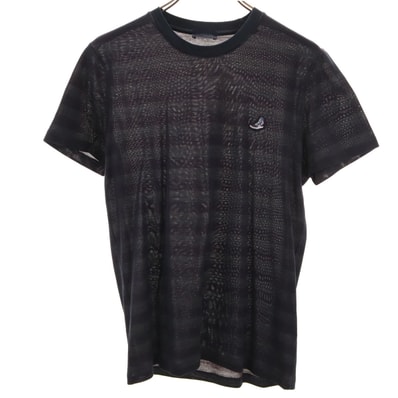 美品 LANVIN ランバン イタリア製 ボーダー柄 半袖 Tシャツ XS ネイビー