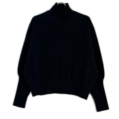 アクネ ストゥディオズ FN-WN-KNIT000179 ブラック ウール混 ドルマンスリーブ タートルネックニットプルオーバー L