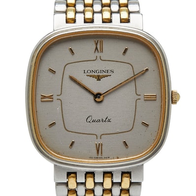 ロンジン 腕時計 クオーツ シルバー文字盤 ステンレススチール メッキ レディース LONGINES 【中古】