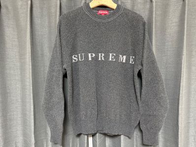 Supreme Stone Washed Sweater "Black"
