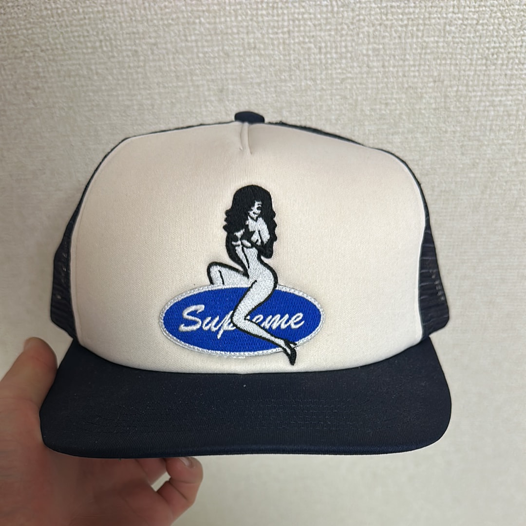 Supreme Pin Up Mesh Back 5-Panel "Navy"