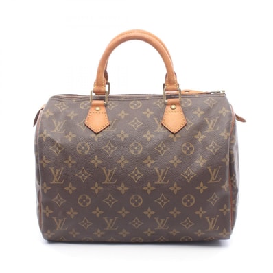 ルイ・ヴィトン LOUIS VUITTON スピーディ30 ハンドバッグ バッグ PVCコーティングキャンバス レザー モノグラム レディース ブラウン系 M41526 【中古】