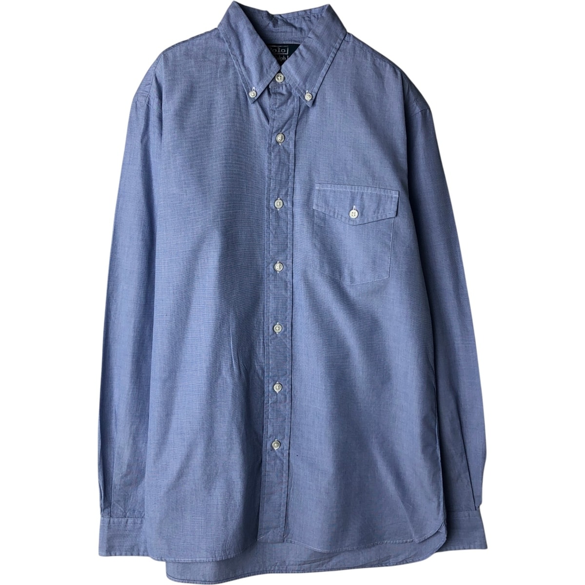 古着 ラルフローレン Ralph Lauren POLO by Ralph Lauren Custom Fit 長袖 ボタンダウンシャツ メンズS相当/eaa632552