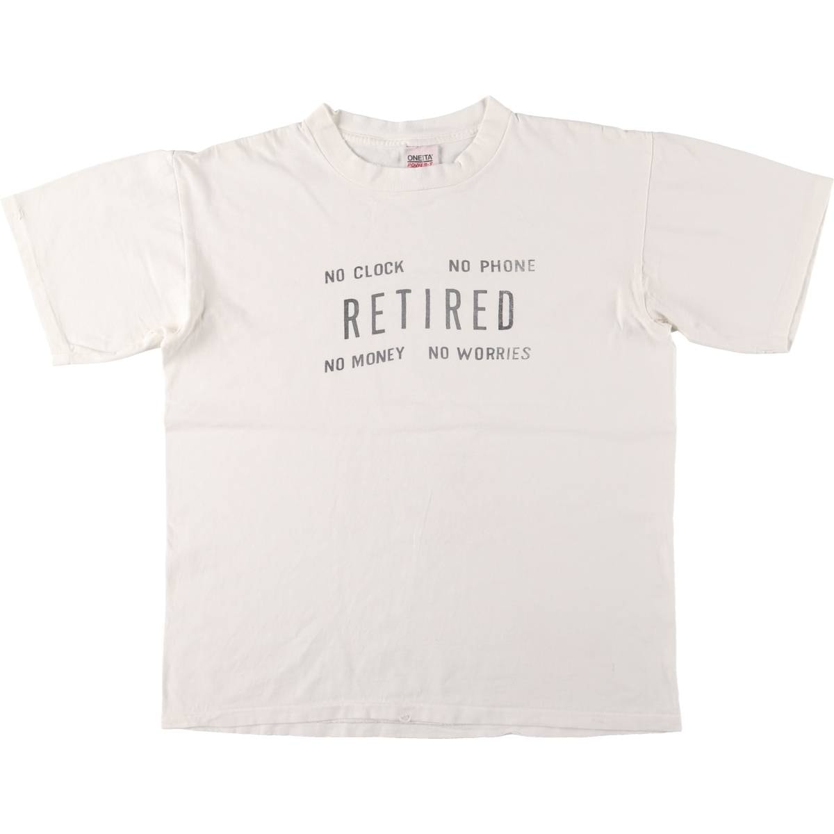 古着 オニータ ONEITA メッセージプリントTシャツ USA製 メンズXL相当 ヴィンテージ/eaa558888