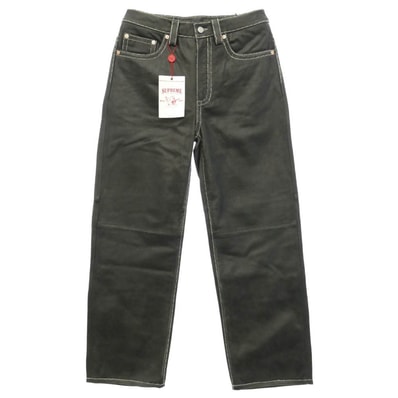 Supreme シュプリーム TRUE RELIGION トゥルーレリジョン 25AW True Religion トゥルーレリジョン Loose Fit Leather Pant ルーズフィット レザー パンツ ブラック系 30【新古品】【未使用】【中古】