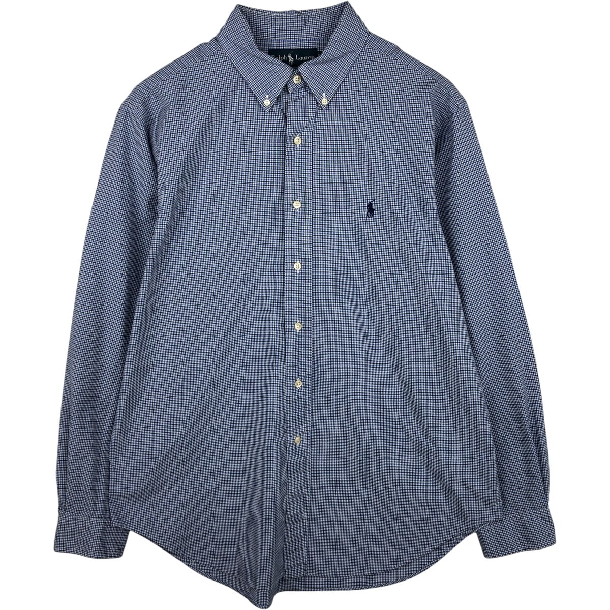 古着 ラルフローレン Ralph Lauren CLASSIC FIT クラシックフィット 長袖 ボタンダウンチェックシャツ メンズL相当/eaa614949
