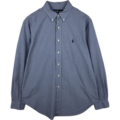 古着 ラルフローレン Ralph Lauren CLASSIC FIT クラシックフィット 長袖 ボタンダウンチェックシャツ メンズL相当/eaa614949