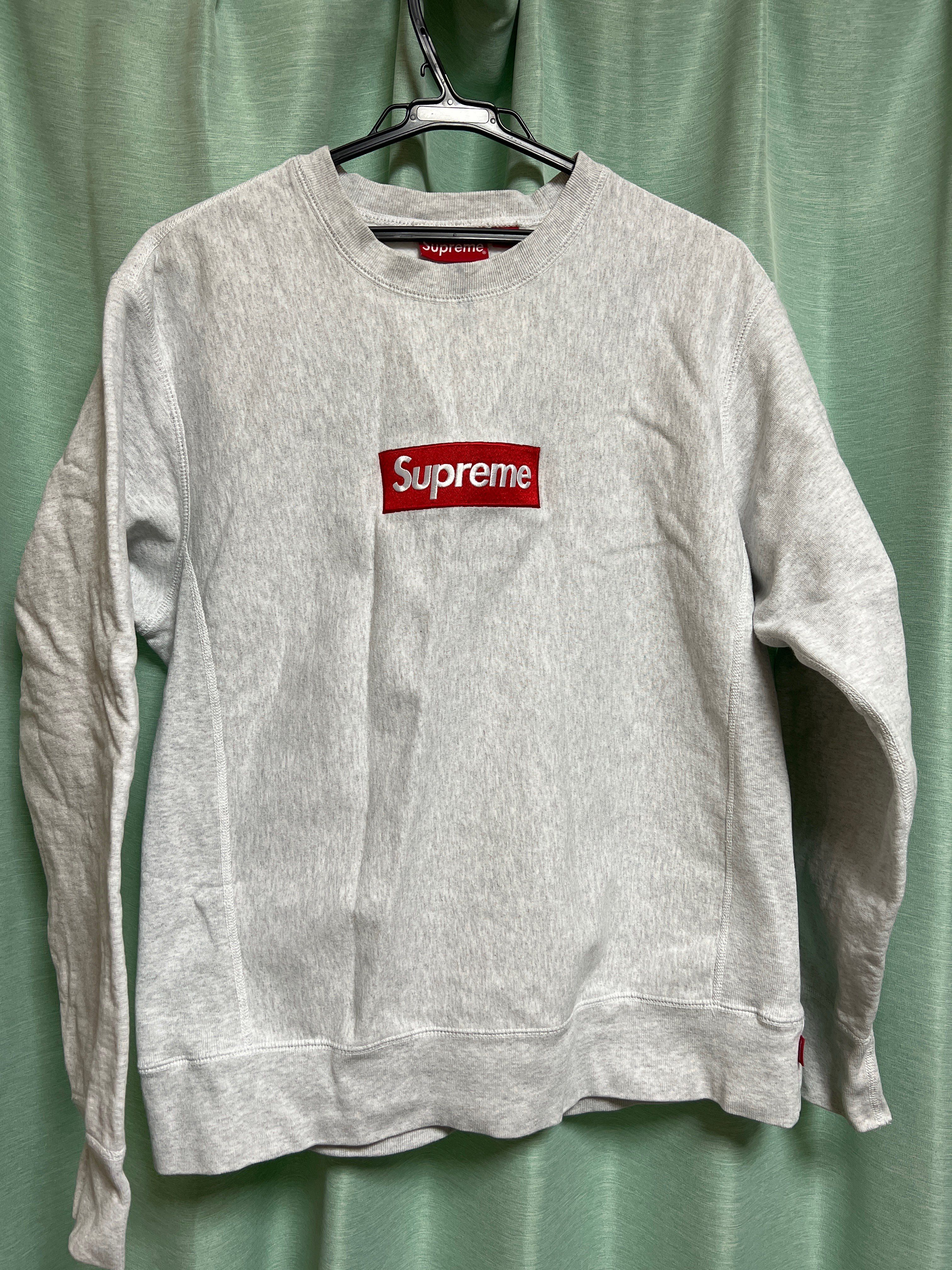 Supreme Box Logo Crewneck Sweatshirt "Ash Grey" (18FW)