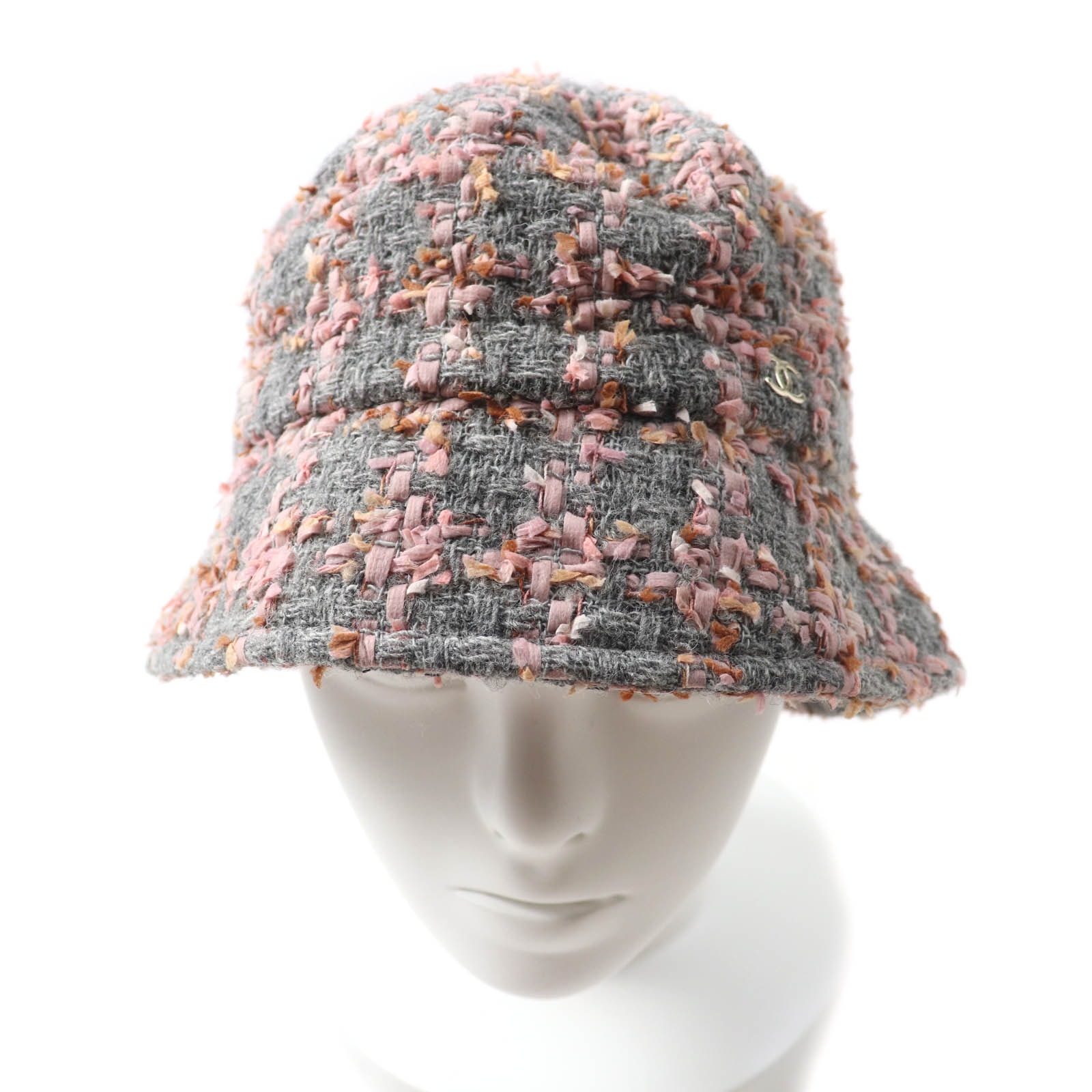 極美品 シャネル
 ハット グレー レディース M