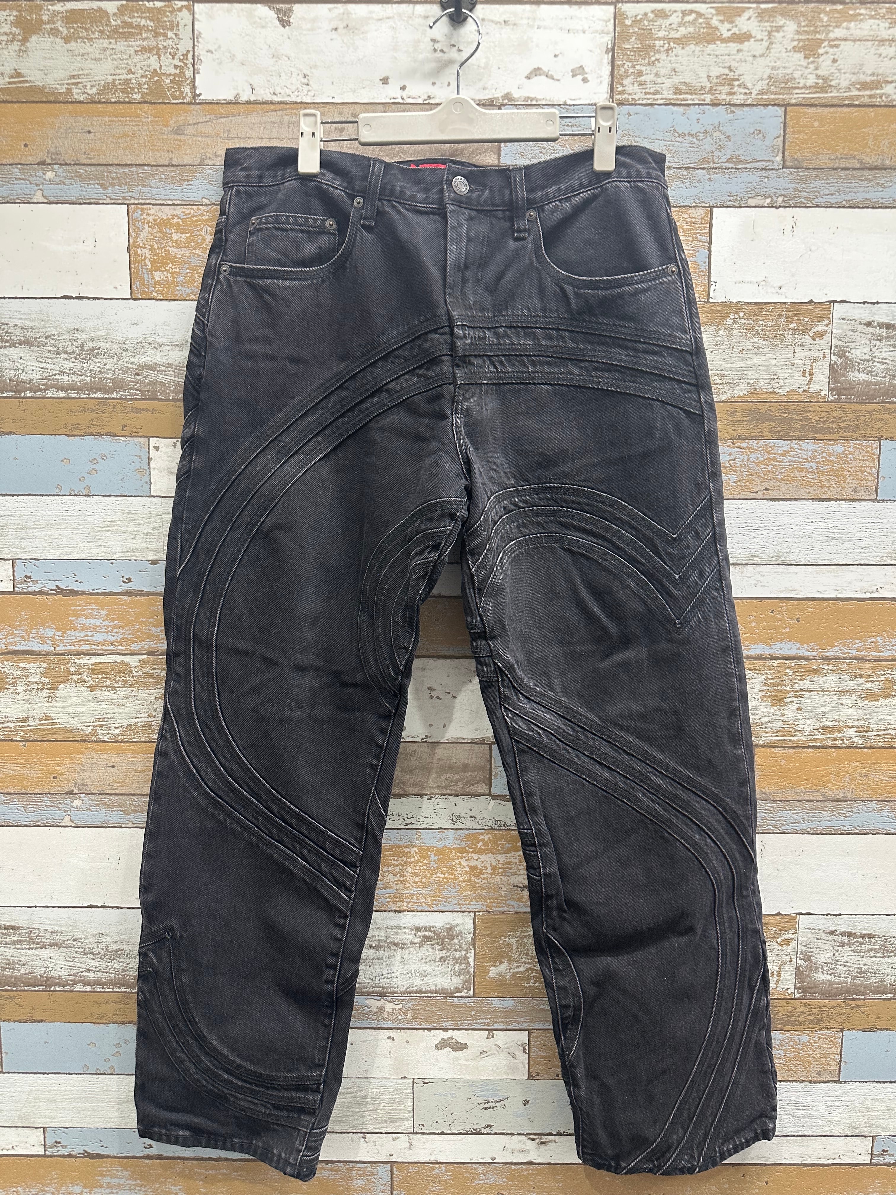 Supreme S Logo Loose Fit Jean "Washed Black"