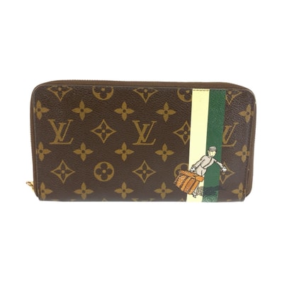 Louis Vuitton Green Monogram Groom Zippy Organizer Wallet