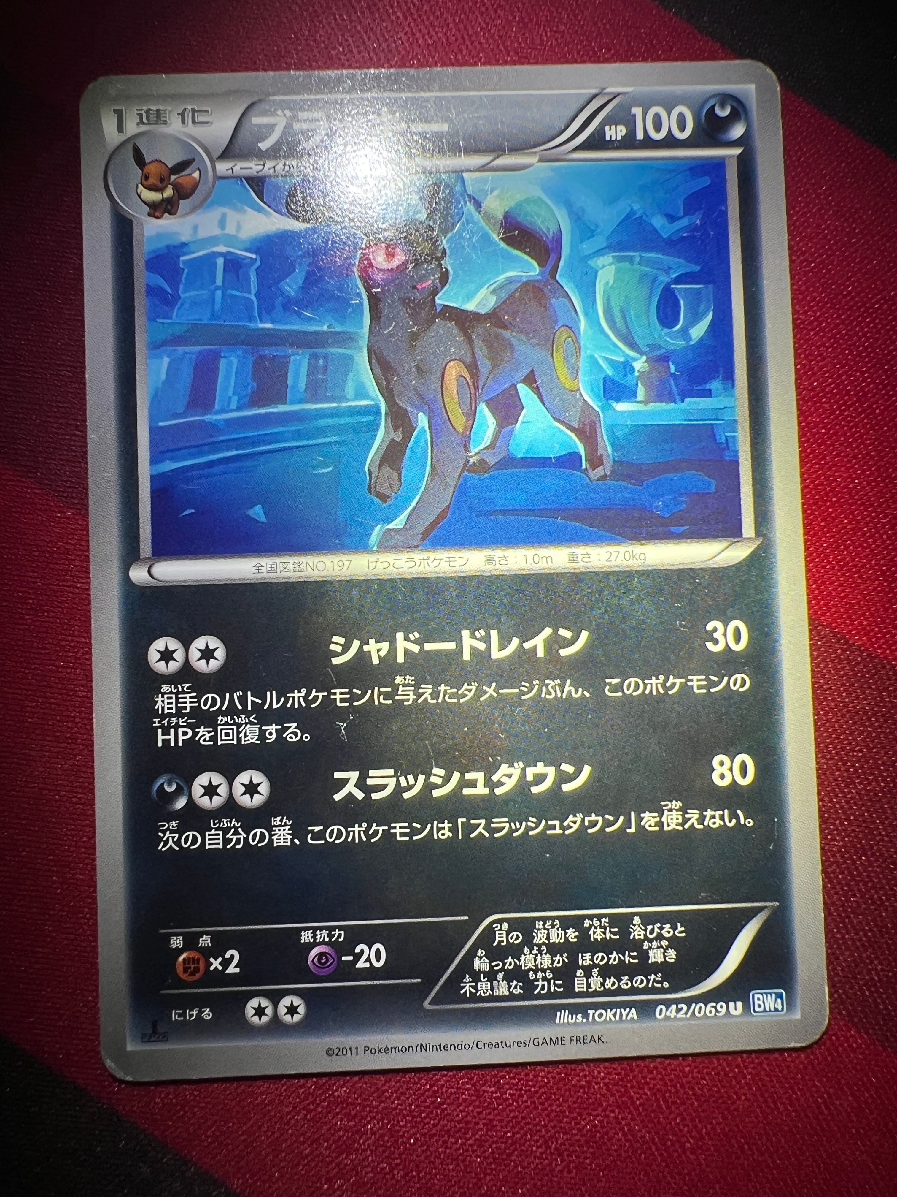 ブラッキー U :1ED [BW4 042/069](拡張パック「ダークラッシュ」)の