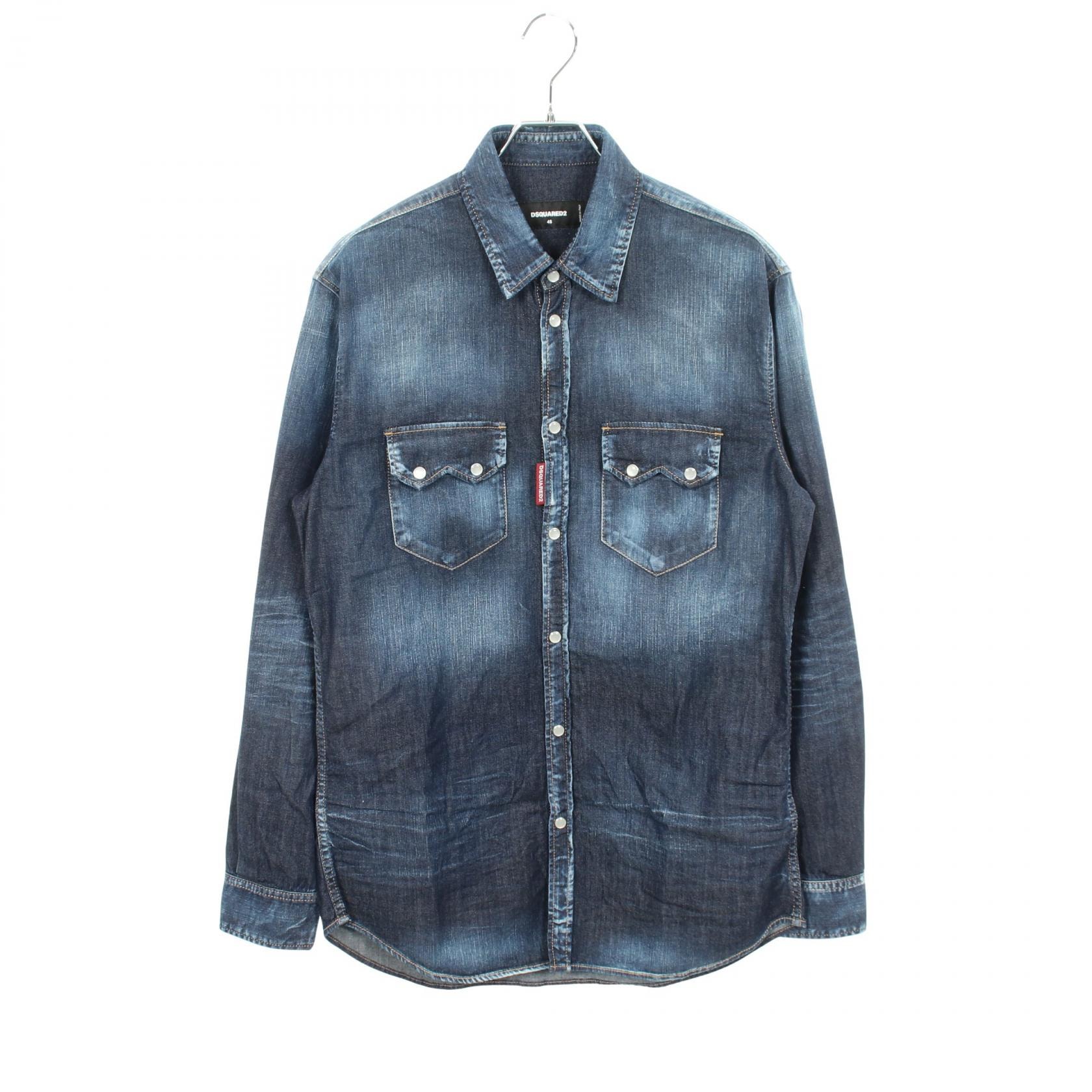 ディースクエアード DSQUARED2 衣料品 トップス コットン メンズ ネイビー系 S74DM0955 【中古】