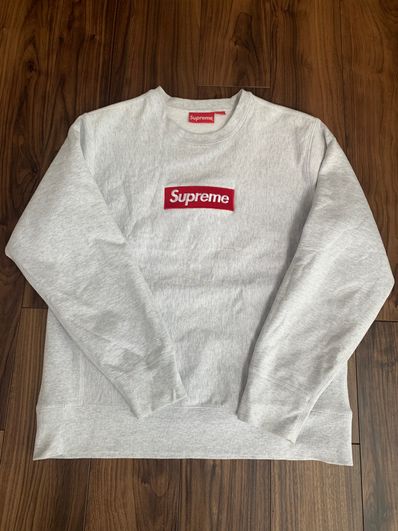 Supreme Box Logo Crewneck Sweatshirt "Ash Grey" (18FW)