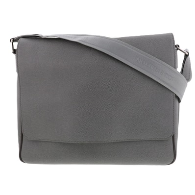 LOUIS VUITTON ルイ・ヴィトン ロマン MM ショルダーバッグ M32623 タイガ キャンバス グレー ブラウン メンズ【中古】