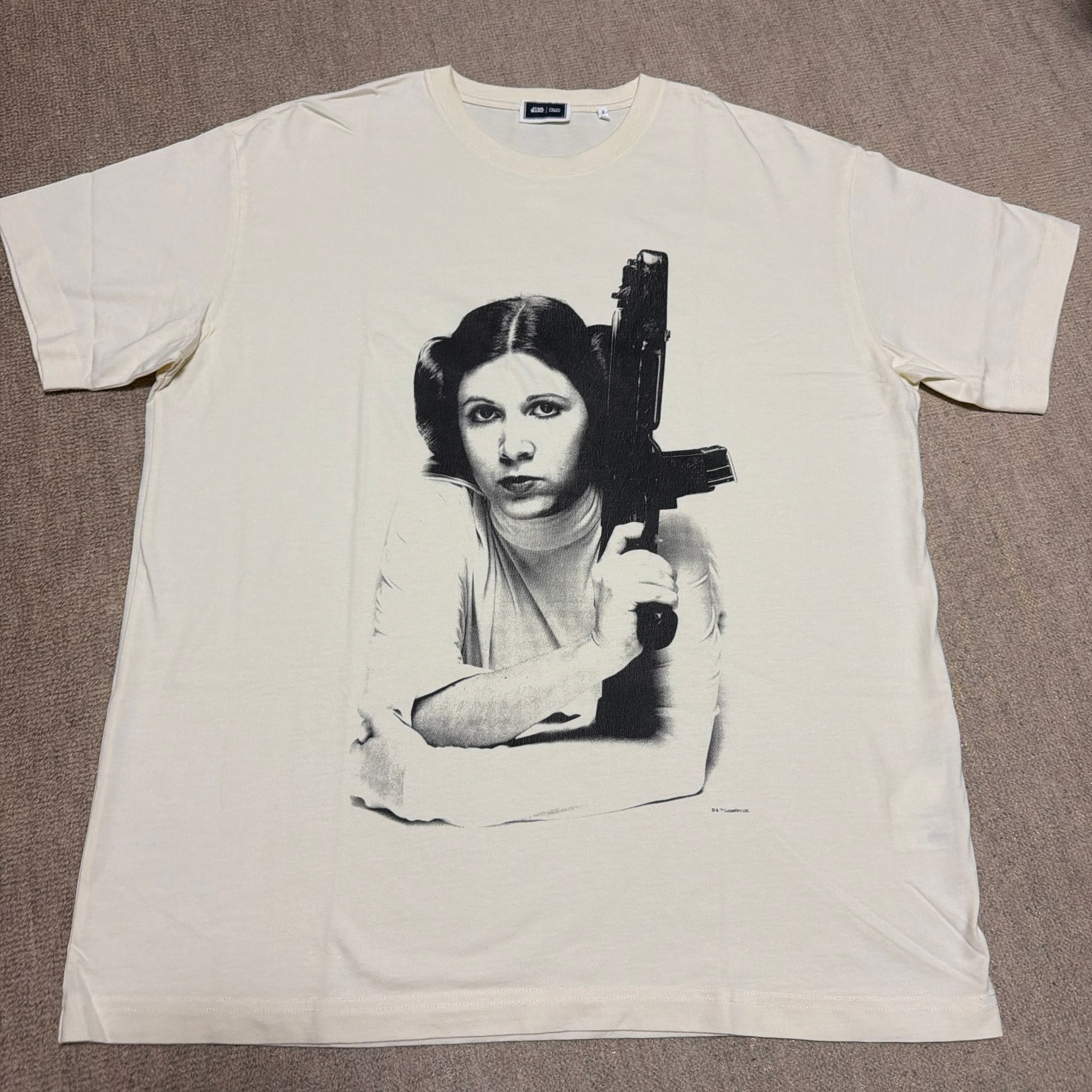 Kith Star Wars Leia Vintage Tee "Sandrift"