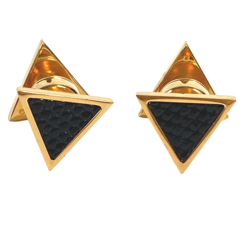 エルメス HERMES トライアングル 三角 アクセサリー ジュエリー カフス リザード ゴールド