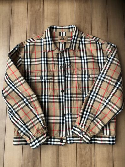Supreme / Burberry Denim Trucker Jacket "Beige"