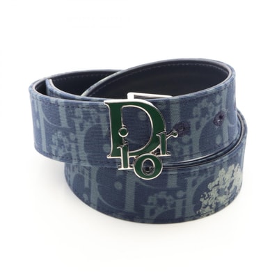 ディオール Dior DIOR × Denim Tears ベルト 衣料品 キャンバス メンズ ネイビー系 / グリーン系 【中古】