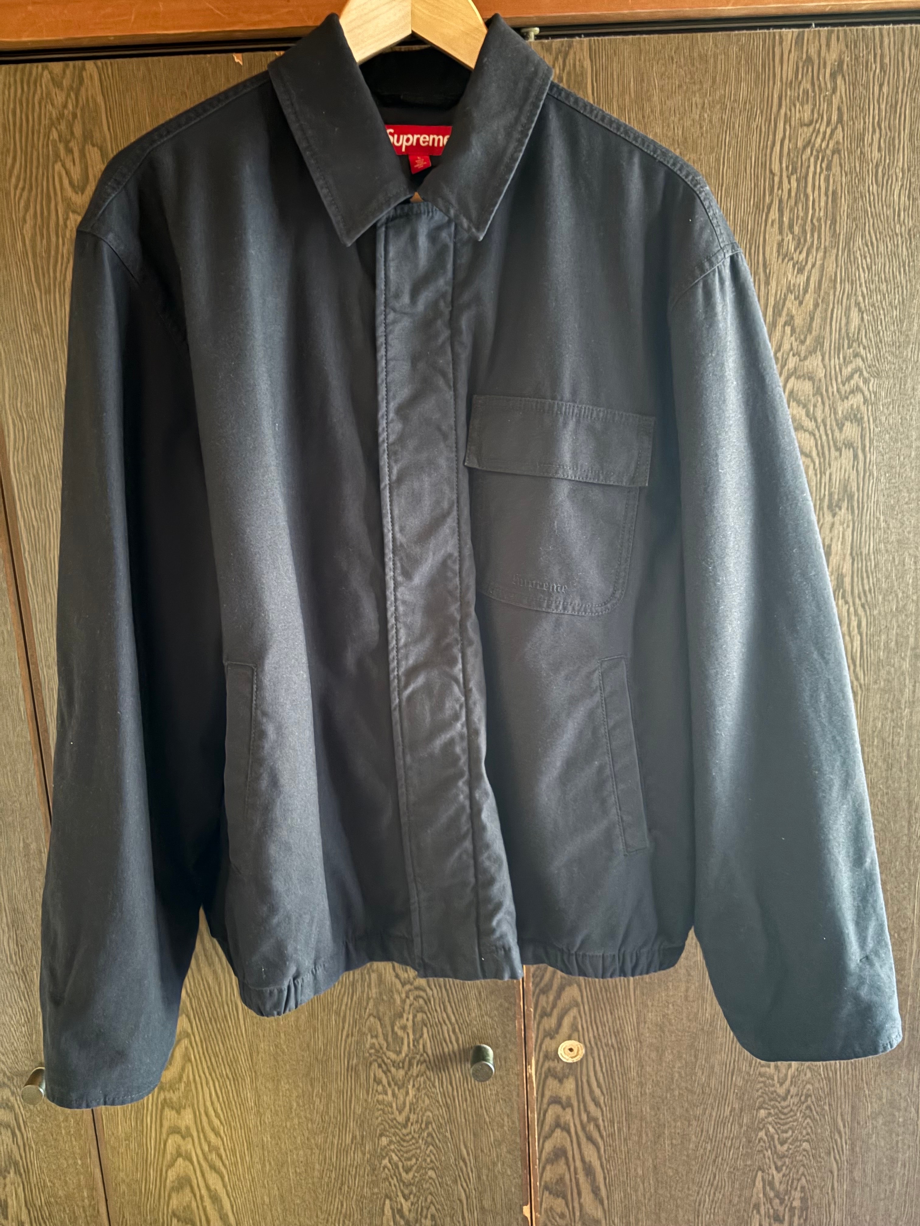 Supreme Snap Front Twill Jacket 