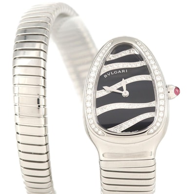 ブルガリ セルペンティトゥボガス/D Lサイズ SP35S/SP35BDSDS.1T SS クォーツ