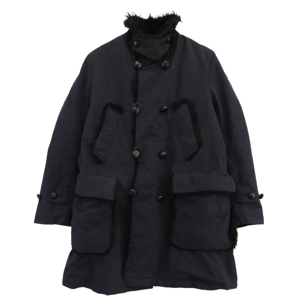 Engineered Garments エンジニアードガーメンツ コート WOOL Melton クルミボタン コート ネイビー系 M【中古】