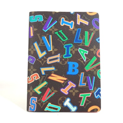 ルイヴィトン LOUIS VUITTON カイエ・クレマンス GI0563 LVxNBA ノート メモ帳 ステーショナリー ノートブック レザー ブラウン 未使用
