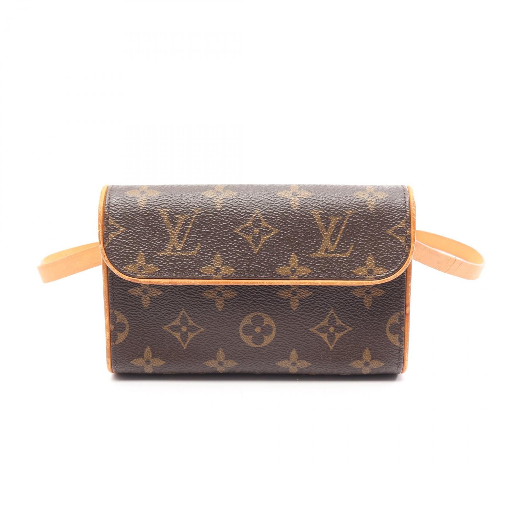 ルイ・ヴィトン LOUIS VUITTON ポシェットフロランティーヌ モノグラム ウエストバッグ ボディバッグ バッグ PVCコーティングキャンバス レザー レディース ブラウン系 M51855 【中古】