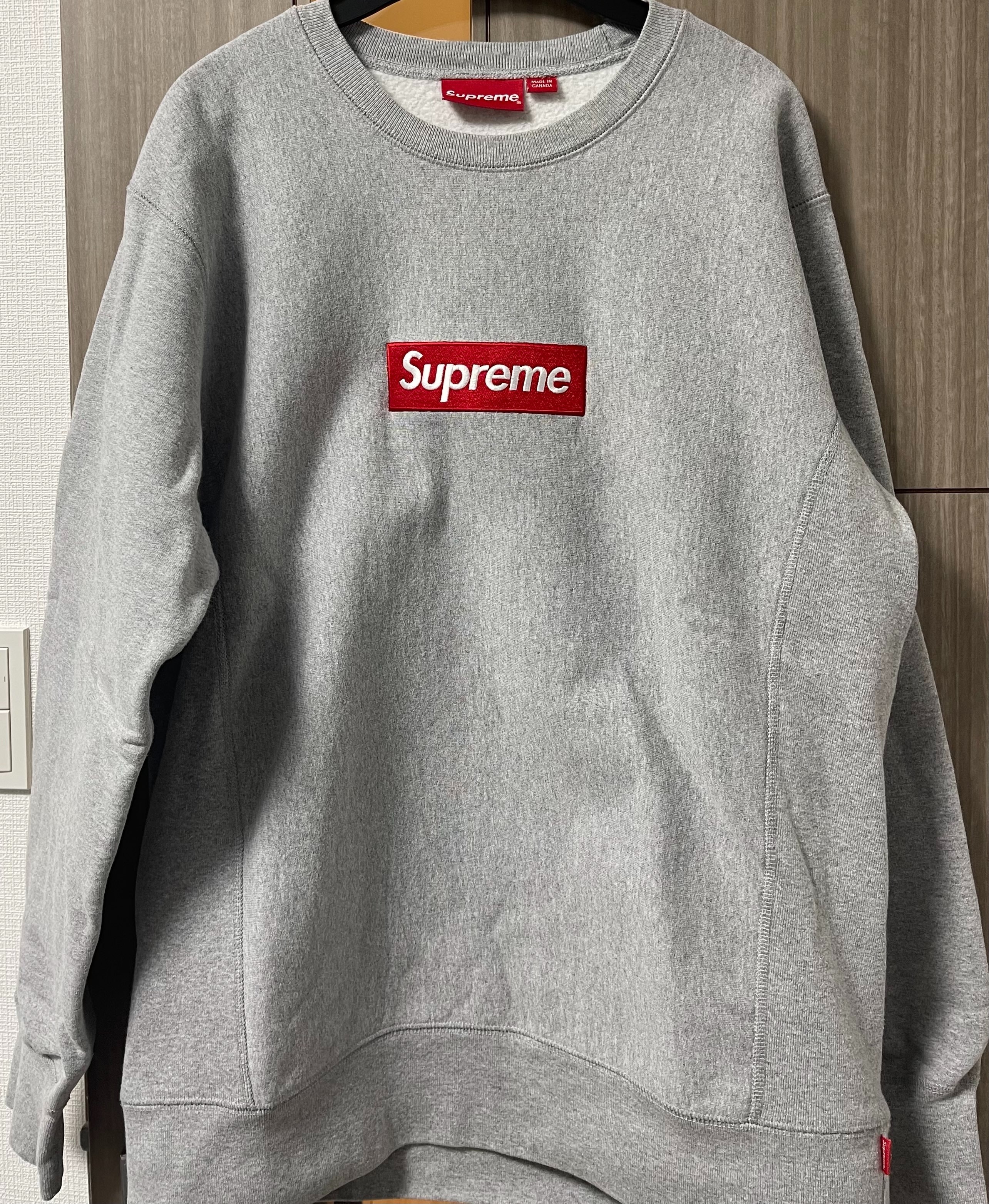 Supreme Box Logo Crewneck "Grey" (15FW)