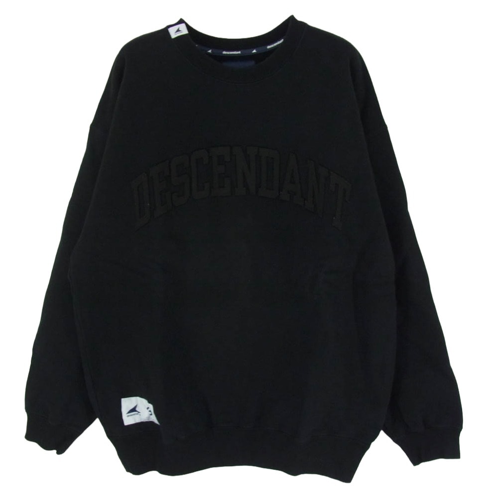 DESCENDANT ディセンダント スウェット 24AW Ron Herman Black Collection Team Sweat Pullover ロンハーマン チーム スウェット プルオーバー 長袖 ブラック系 3【中古】