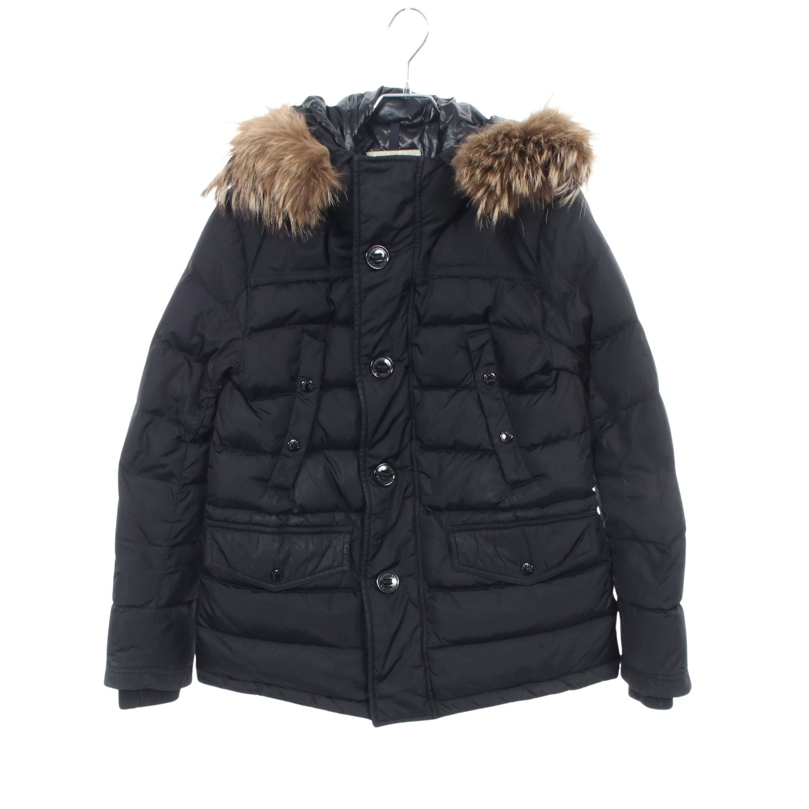 モンクレール MONCLER CHARENTE ダウンジャケット 衣料品 アウター ナイロン メンズ ブラック系 【中古】