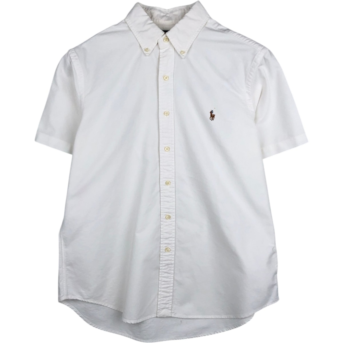 古着 ラルフローレン Ralph Lauren POLO RALPH LAUREN CLASSIC FIT 半袖 ボタンダウンシャツ メンズL相当/eaa478031