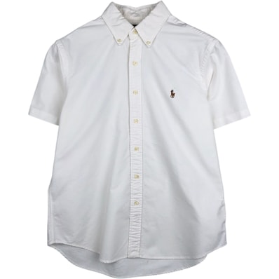 古着 ラルフローレン Ralph Lauren POLO RALPH LAUREN CLASSIC FIT 半袖 ボタンダウンシャツ メンズL相当/eaa478031