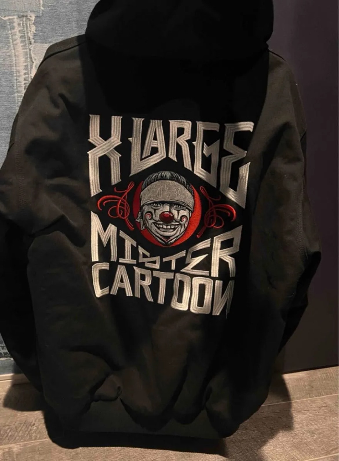 XLARGE x Mister Cartoon Hooded Work Jacket "Black"