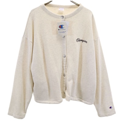 未使用 Champion チャンピオン 長袖 スウェット カーディガン L オートミール