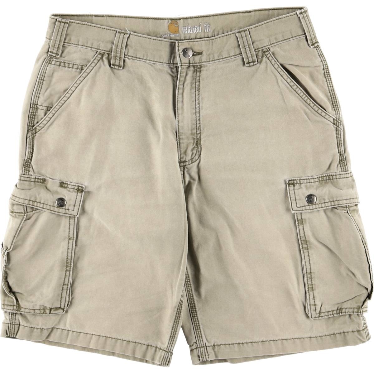 古着 カーハート Carhartt RELAXED FIT ダック地 ワークショーツ ハーフパンツ カーゴパンツ メンズw34相当/eaa576669