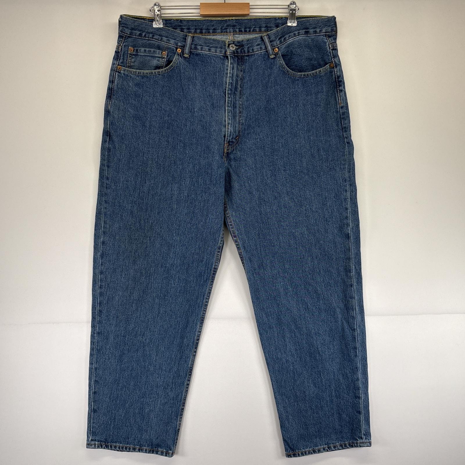 古着 リーバイス Levi's デニムパンツ 550 テーパード ジーンズ ジーパン 5ポケット 長ズボン 大きいサイズ w42 L30 ブルー メンズ