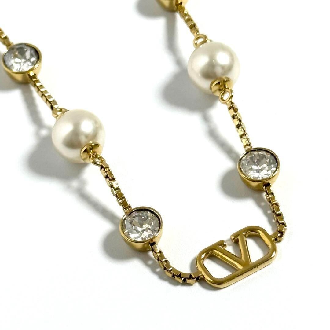 【定価約14万】ヴァレンティノ レディース ステーション Vロゴ ネックレス